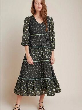 Anthropologie Karoline tiered dress